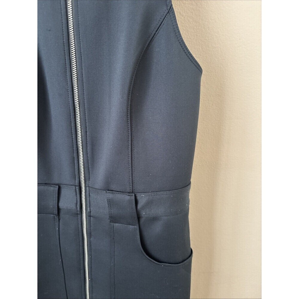 Abercrombie & Fitch Black Utility Dress Front Zip Sleeveless S - Picture 3 of 4